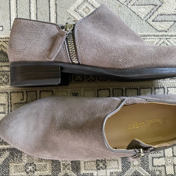 Nine West Nanshe Suede Ankle Booties - Picture 2 of 10